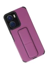Vivo Y16 Kılıf Mega Standlı Silikon - Mor