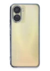 Vivo Y16 Kılıf Razer Lensli Silikon - Açık Mavi