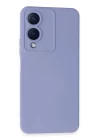 Vivo Y17S Kılıf Nano içi Kadife Silikon - Lila