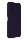 Vivo Y17S Kılıf Nano içi Kadife Silikon - Mor