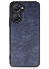 Vivo Y18 Kılıf Aras Deri Kapak - Lacivert