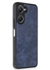 Vivo Y18 Kılıf Aras Deri Kapak - Lacivert