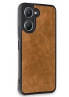 Vivo Y18 Kılıf Aras Deri Kapak - Taba