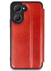Vivo Y18 Kılıf Flip Cover - Kırmızı