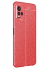 Vivo Y21S Kılıf Auto Focus Kapak - Kırmızı