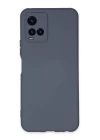 Vivo Y21S Kılıf Nano içi Kadife Silikon - Gri