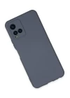 Vivo Y21S Kılıf Nano içi Kadife Silikon - Gri