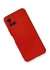 Vivo Y21S Kılıf Nano içi Kadife Silikon - Kırmızı