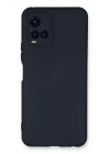 Vivo Y21S Kılıf Nano içi Kadife Silikon - Lacivert