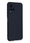 Vivo Y21S Kılıf Nano içi Kadife Silikon - Lacivert