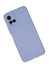 Vivo Y21S Kılıf Nano içi Kadife Silikon - Lila