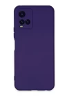 Vivo Y21S Kılıf Nano içi Kadife Silikon - Mor