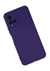 Vivo Y21S Kılıf Nano içi Kadife Silikon - Mor