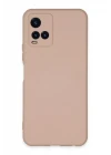 Vivo Y21S Kılıf Nano içi Kadife Silikon - Pudra