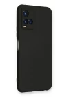 Vivo Y21S Kılıf Nano içi Kadife Silikon - Siyah