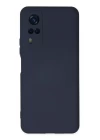 Vivo Y53S Kılıf Nano içi Kadife Silikon - Lacivert