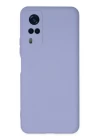 Vivo Y53S Kılıf Nano içi Kadife Silikon - Lila