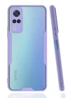 Vivo Y53S Kılıf Platin Silikon - Lila
