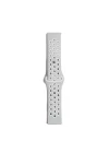 Watch 20mm Spor Delikli Kordon - Gri-Beyaz