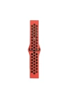 Watch 20mm Spor Delikli Kordon - Kırmızı-Siyah