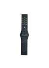 Watch 20mm Spor Delikli Kordon - Siyah-Gri