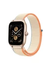 Watch 22mm Hasırlı Cırtcırtlı Kordon - Krem