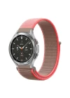 Watch 22mm Hasırlı Cırtcırtlı Kordon - Pembe