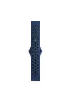Watch 22mm Spor Delikli Kordon - Lacivert-Siyah