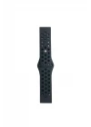 Watch 22mm Spor Delikli Kordon - Siyah-Füme