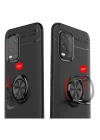 Xiaomi Mi 10 Lite Kılıf Range Yüzüklü Silikon - Siyah
