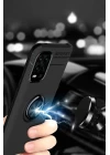Xiaomi Mi 10 Lite Kılıf Range Yüzüklü Silikon - Siyah