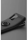 Xiaomi Mi 10 Lite Kılıf Range Yüzüklü Silikon - Siyah