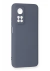 Xiaomi Mi 10T Kılıf Nano içi Kadife Silikon - Gri