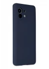 Xiaomi Mi 11 Kılıf Nano içi Kadife Silikon - Lacivert