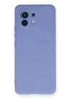 Xiaomi Mi 11 Kılıf Nano içi Kadife Silikon - Lila