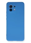 Xiaomi Mi 11 Kılıf Nano içi Kadife Silikon - Mavi