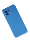 Xiaomi Mi 11 Kılıf Nano içi Kadife Silikon - Mavi