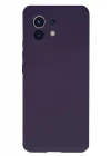 Xiaomi Mi 11 Kılıf Nano içi Kadife Silikon - Mor