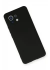 Xiaomi Mi 11 Kılıf Nano içi Kadife Silikon - Siyah