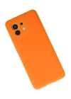 Xiaomi Mi 11 Kılıf Nano içi Kadife Silikon - Turuncu