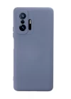 Xiaomi Mi 11T Pro Kılıf Nano içi Kadife Silikon - Gri