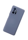Xiaomi Mi 11T Pro Kılıf Nano içi Kadife Silikon - Gri