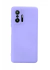 Xiaomi Mi 11T Pro Kılıf Nano içi Kadife Silikon - Lila