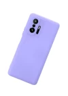 Xiaomi Mi 11T Pro Kılıf Nano içi Kadife Silikon - Lila