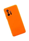 Xiaomi Mi 11T Pro Kılıf Nano içi Kadife Silikon - Turuncu