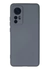 Xiaomi Mi 12 Kılıf Nano içi Kadife Silikon - Gri