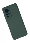 Xiaomi Mi 12 Kılıf Nano içi Kadife Silikon - Koyu Yeşil