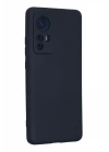 Xiaomi Mi 12 Kılıf Nano içi Kadife Silikon - Lacivert