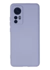 Xiaomi Mi 12 Kılıf Nano içi Kadife Silikon - Lila