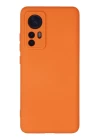 Xiaomi Mi 12 Kılıf Nano içi Kadife Silikon - Turuncu